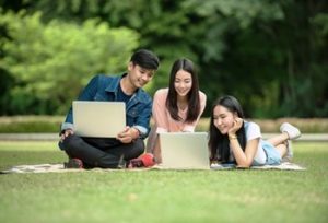 gruppo di studenti di lingue